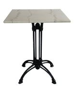 Krögaren Utebord 70x70 cm Vit/Svart
