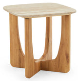 Lenox Sidobord Oljad Ek / Travertin