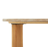 Lenox Sidobord Oljad Ek / Travertin