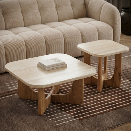 Lenox Soffbord Oljad ek / Travertin