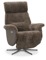 Lissabon Fåtölj Elektrisk Recline Sahara Fårskinn