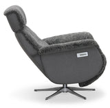 Lissabon Fåtölj Elektrisk Recline Fårskinn Ljusgrå