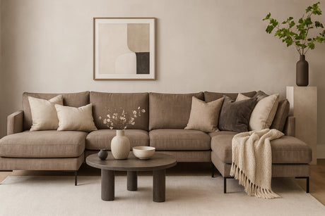 Luciana U-Soffa Höger Vogue Taupe