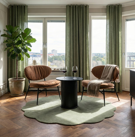 Malvik Loungefåtölj Apia tyg Terrakotta