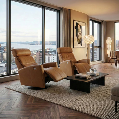 Milan Reclinerfåtölj Cognac