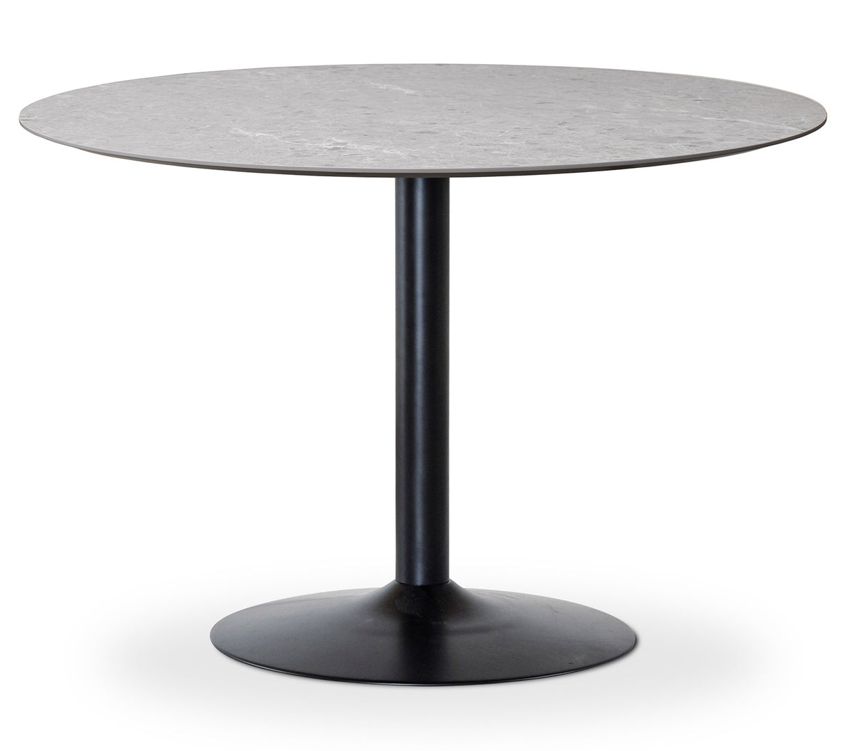 Miles Matbord Ø 110 cm Sandstenslaminat, Trumpfot