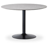 Miles Matbord Ø 110 cm Sandstenslaminat, Trumpfot