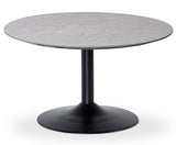 Miles Soffbord Ø 80 cm Runt Sandstenslaminat, Trumpfot