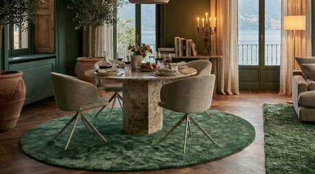 Miramas Matbord Rund 130 cm Lattebrun