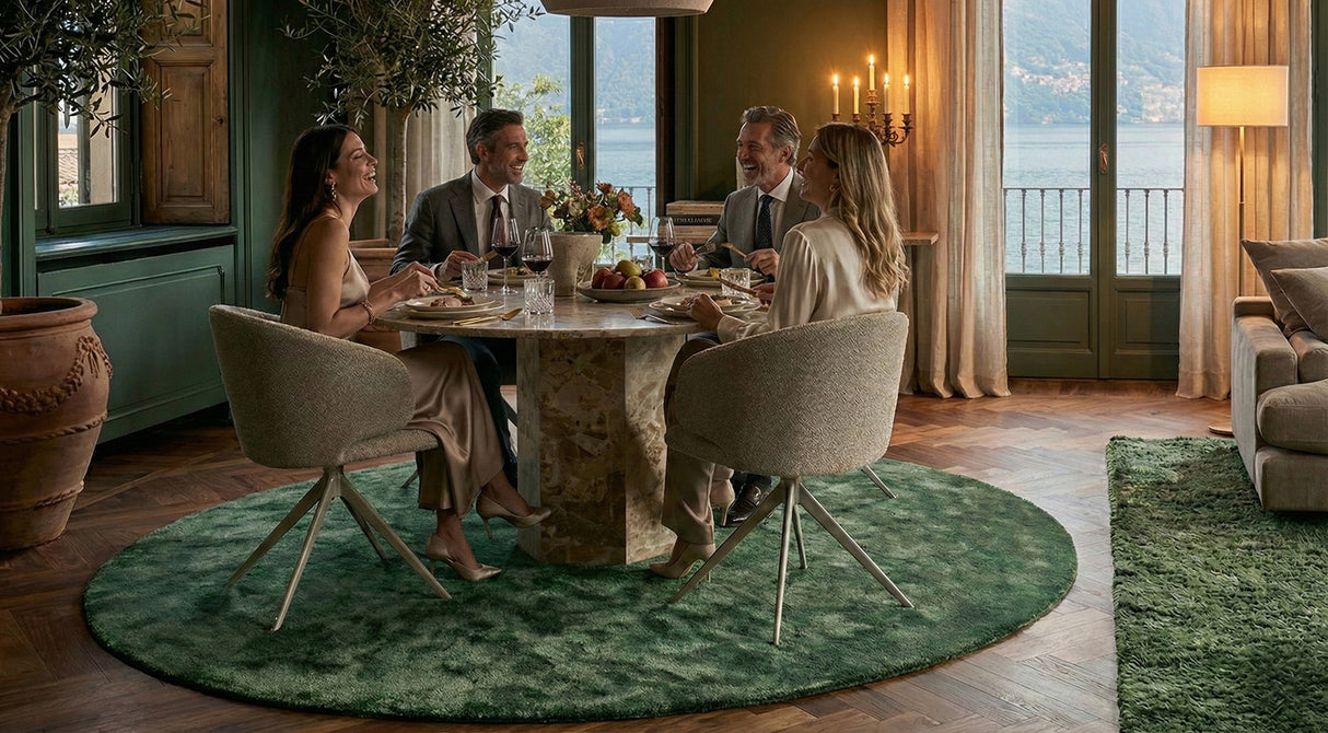 Miramas Matbord Rund 130 cm Lattebrun