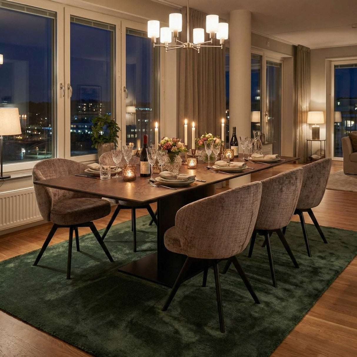 Maribo Karmstol Juto tyg Brun