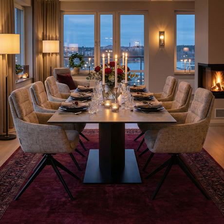 Murcia Matbord 200x100 cm Keramik Grå