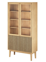 Broholm Vitrinskåp Lameller Oljad Ek