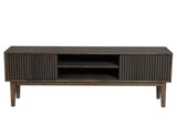 Broholm TV-Bänk XL Lameller Rökfärgad Ek