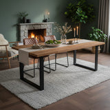 Narvik Matbord Ek/Svart 210cm