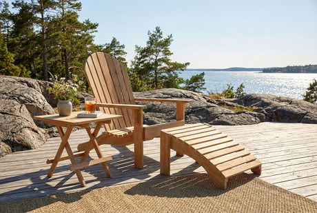 Opal Däckstol Vitblästrad Teak