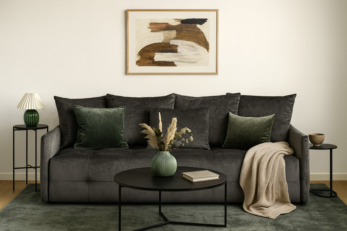 Ossian 3-sits Bäddsoffa Aphrodite Graphite