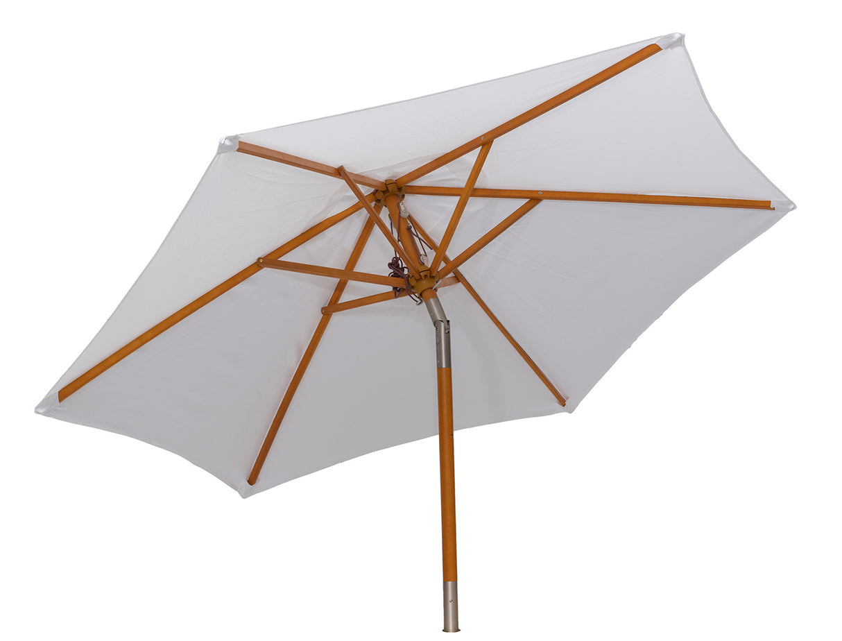 Träparasoll 210 cm Beige