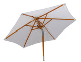 Träparasoll 210 cm Beige