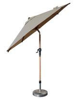 Ragusa Parasoll 2,5 m Beige/Alu Wood