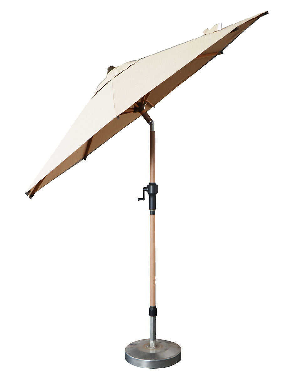 Ragusa Parasoll 2,5 m Beige/Alu Wood