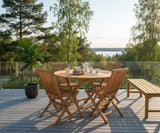 Rimini Fällbord 100 cm Teak