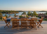 Rimini Bord 110x195-295 cm Teak