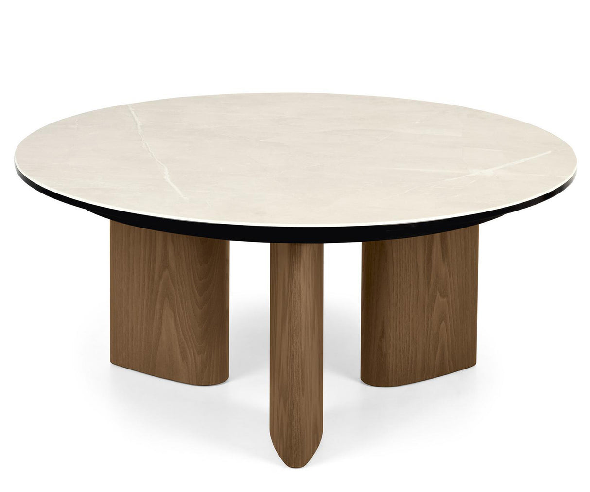 Sandy Soffbord Runt Canaletto Walnut