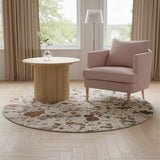 Scarlett Sidobord Ø60cm Vitpigmenterad Ek