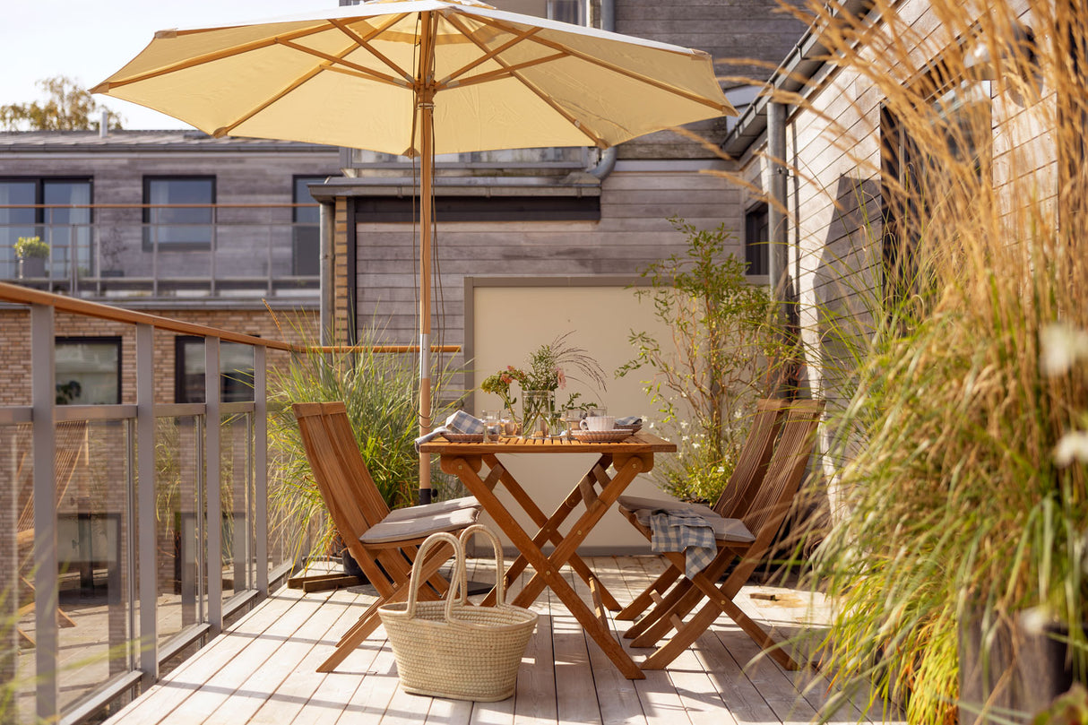 Reggio Träparasoll Ø3m Trä/Natur