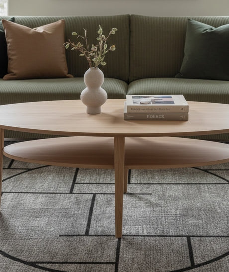 Tango Soffbord Ellips 130cm Vitoljad Ek