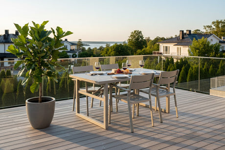 Vevi Matgrupp 160x90 cm Khaki ink 4st Delia Karmstolar