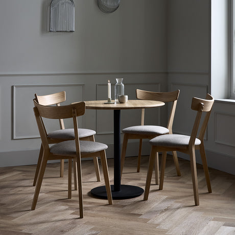 Virelli Matbord Rund Natural Oak