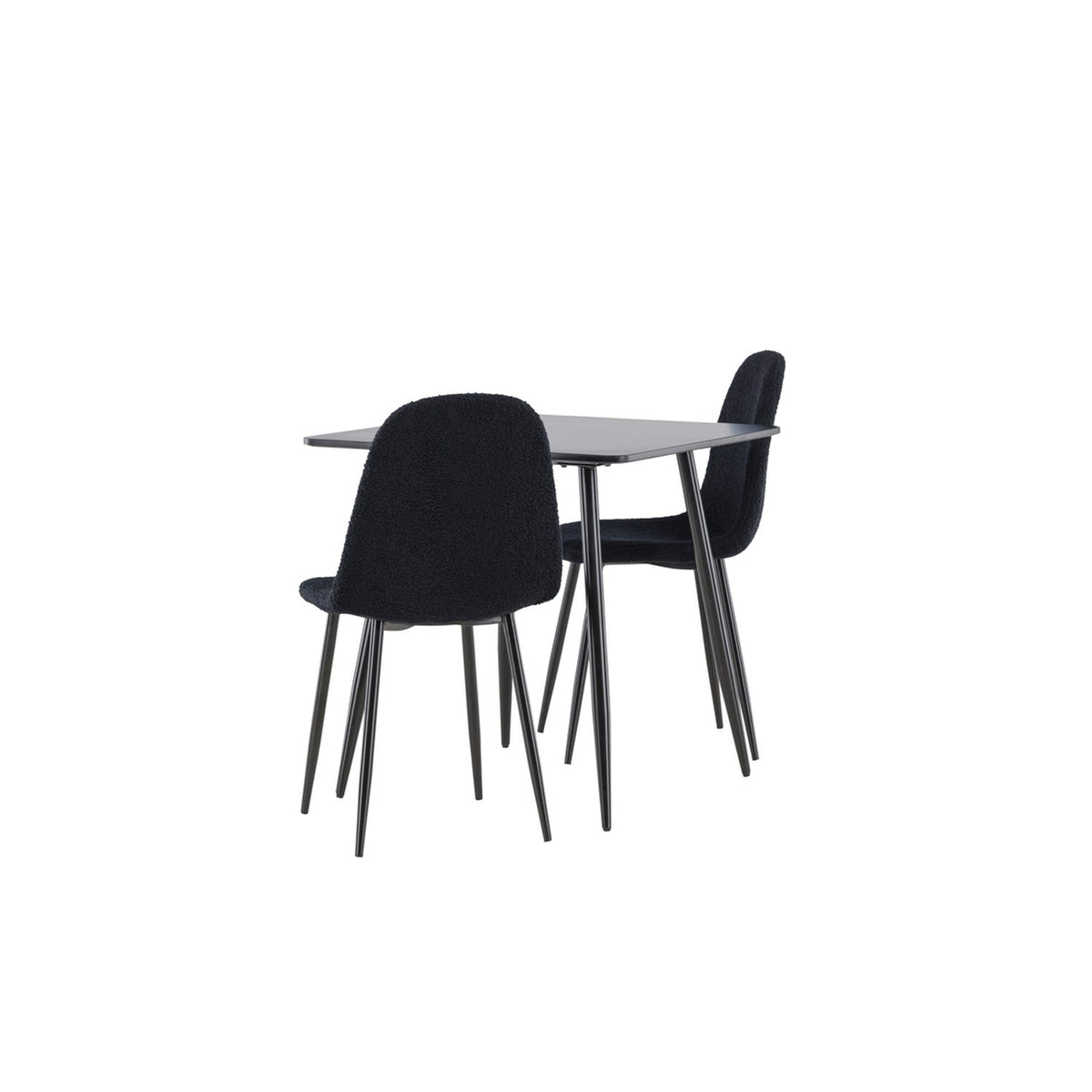 Polar, Polar Rektangulär matgrupp Svart, Svart, 75 x 75