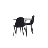 Polar, Polar Rektangulär matgrupp Svart, Svart, 75 x 75