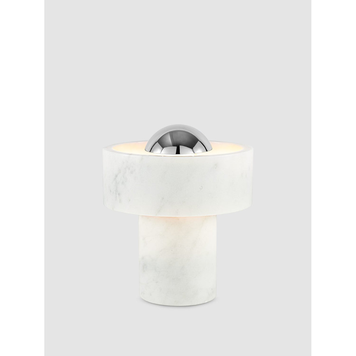 Stone Portabel lampa Silver