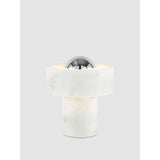 Stone Portabel lampa Silver
