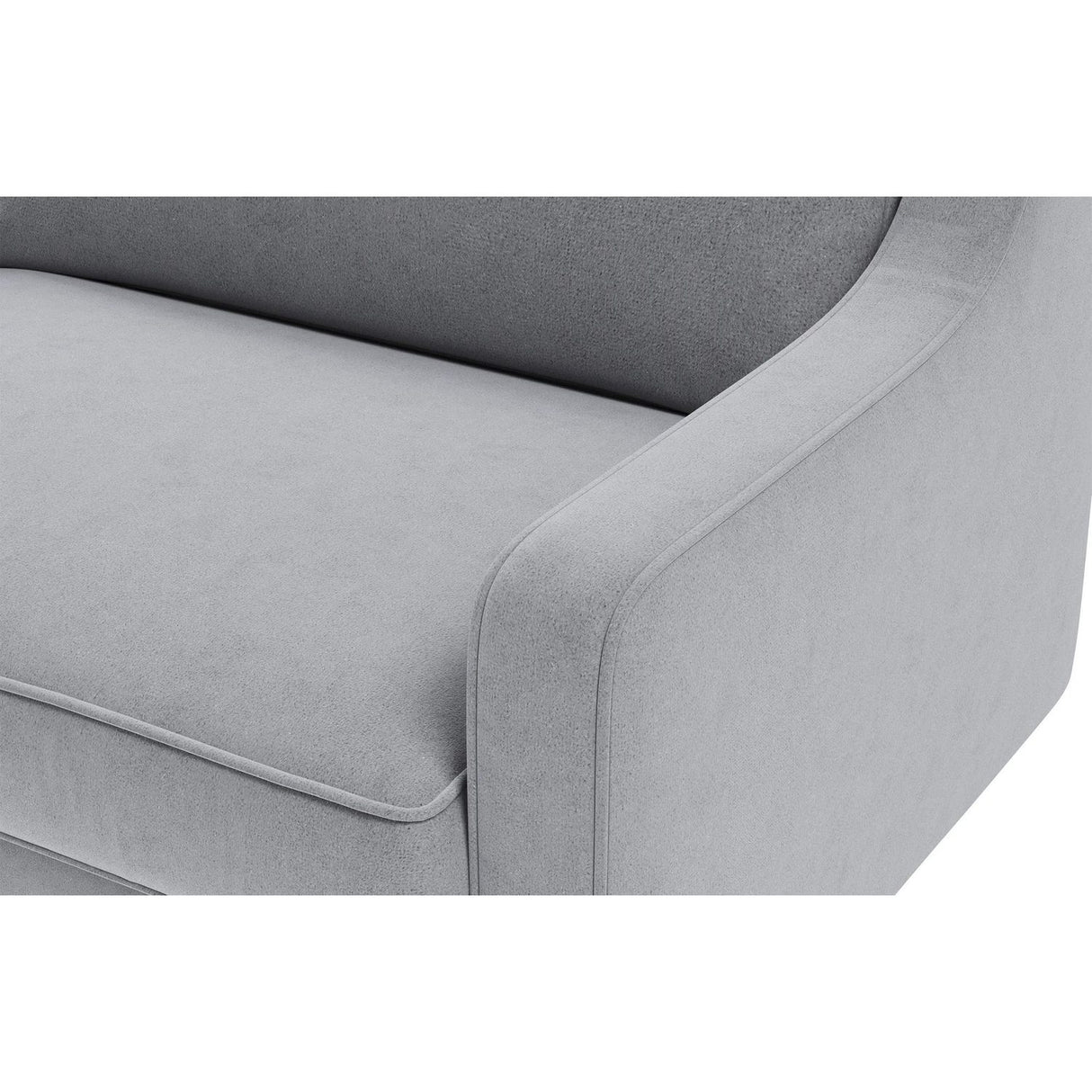 Kingston Extra (220 x 84 x 87 cm) 3-sitssoffa Dimgrå valnöt