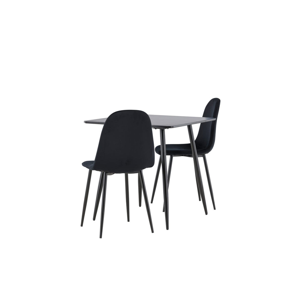 Polar, Polar Rektangulär matgrupp Svart, Svart, 75 x 75