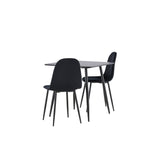 Polar, Polar Rektangulär matgrupp Svart, Svart, 75 x 75