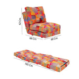 Majuro 1 (29 x 125 x 63 cm) Flerfärgad 1-sits bäddsoffa