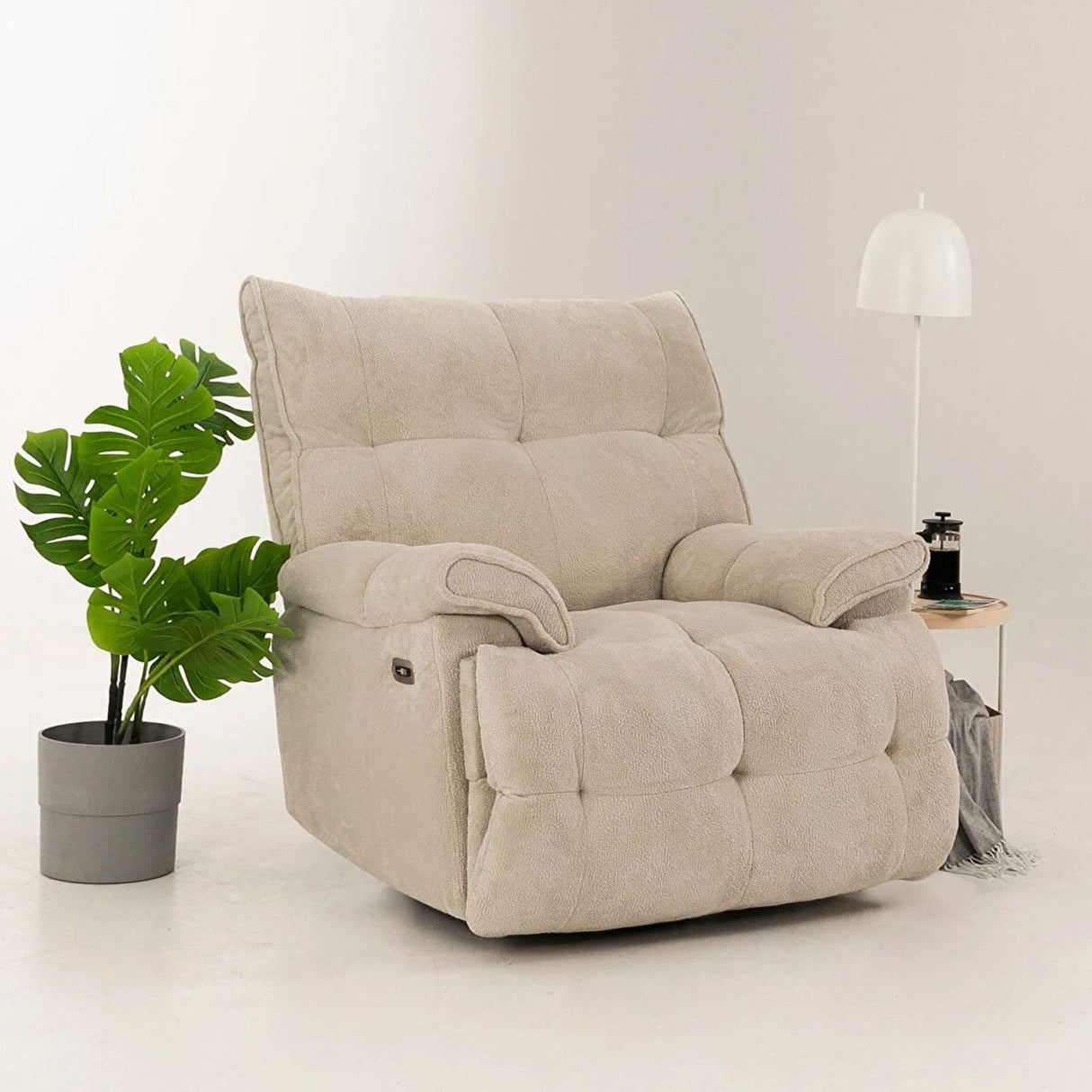 Mandy Electrisk Reclinerfåtölj Kräm