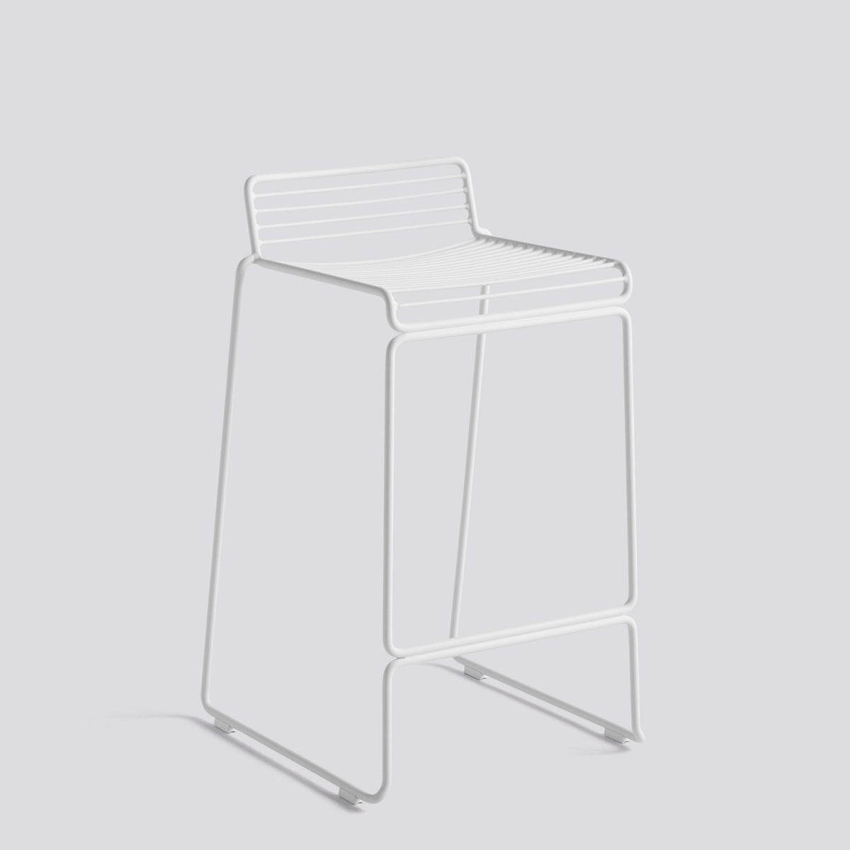 Hee 65 cm Barpall White – pulverlackerat stål