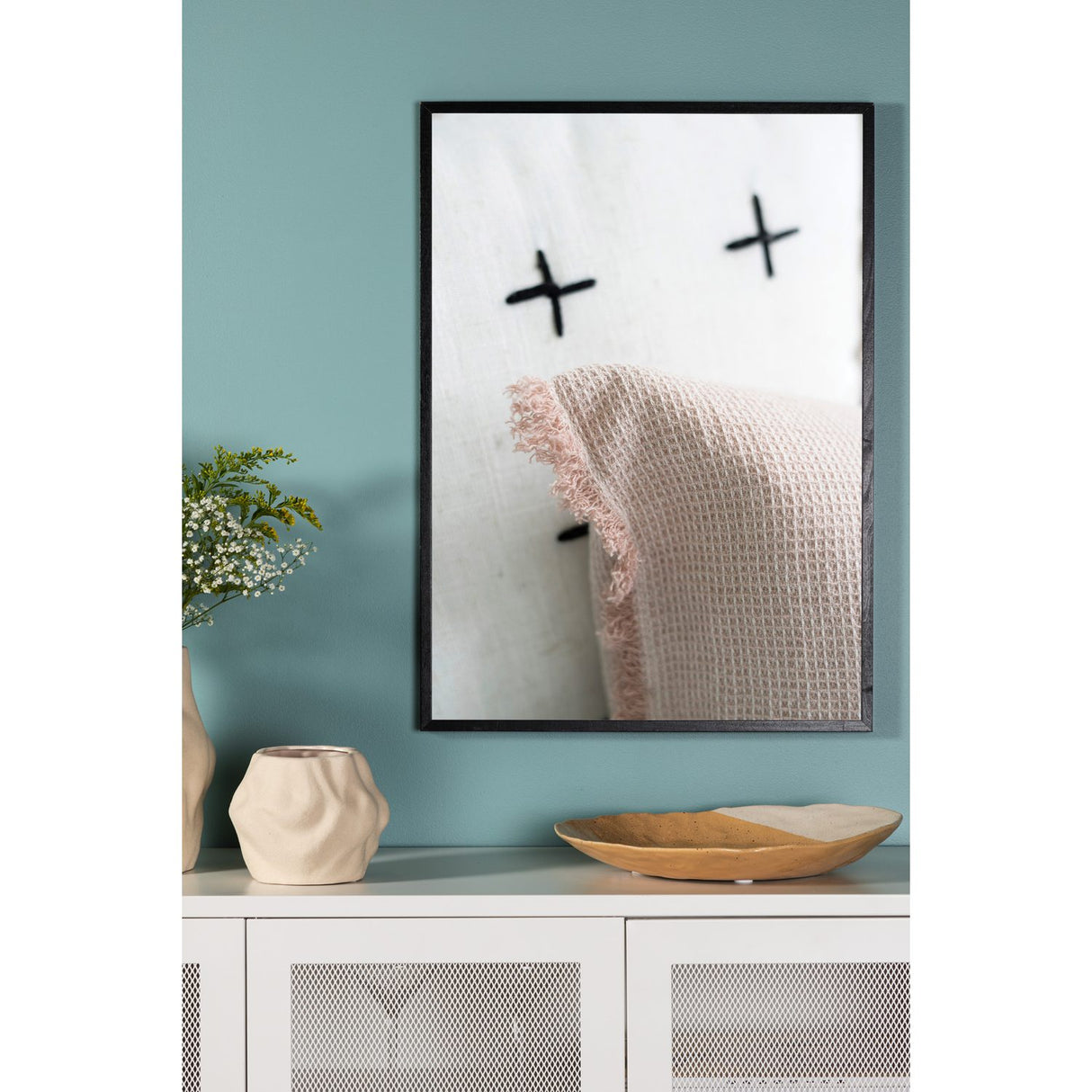 Kudde Poster Beige, 70 x 100 cm