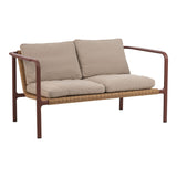 Motty 2-sits Soffa 140x76 cm Zin Red/Teddy Beige