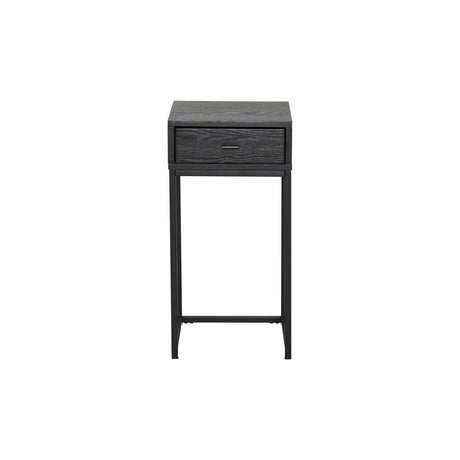 Regal Sängbord Svartlackad Ask, 60 cm
