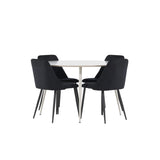 Plaza, Night Rund matgrupp Svart, Beige, ⌀120