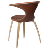 Flair Stol Light Brown Leather, Oak