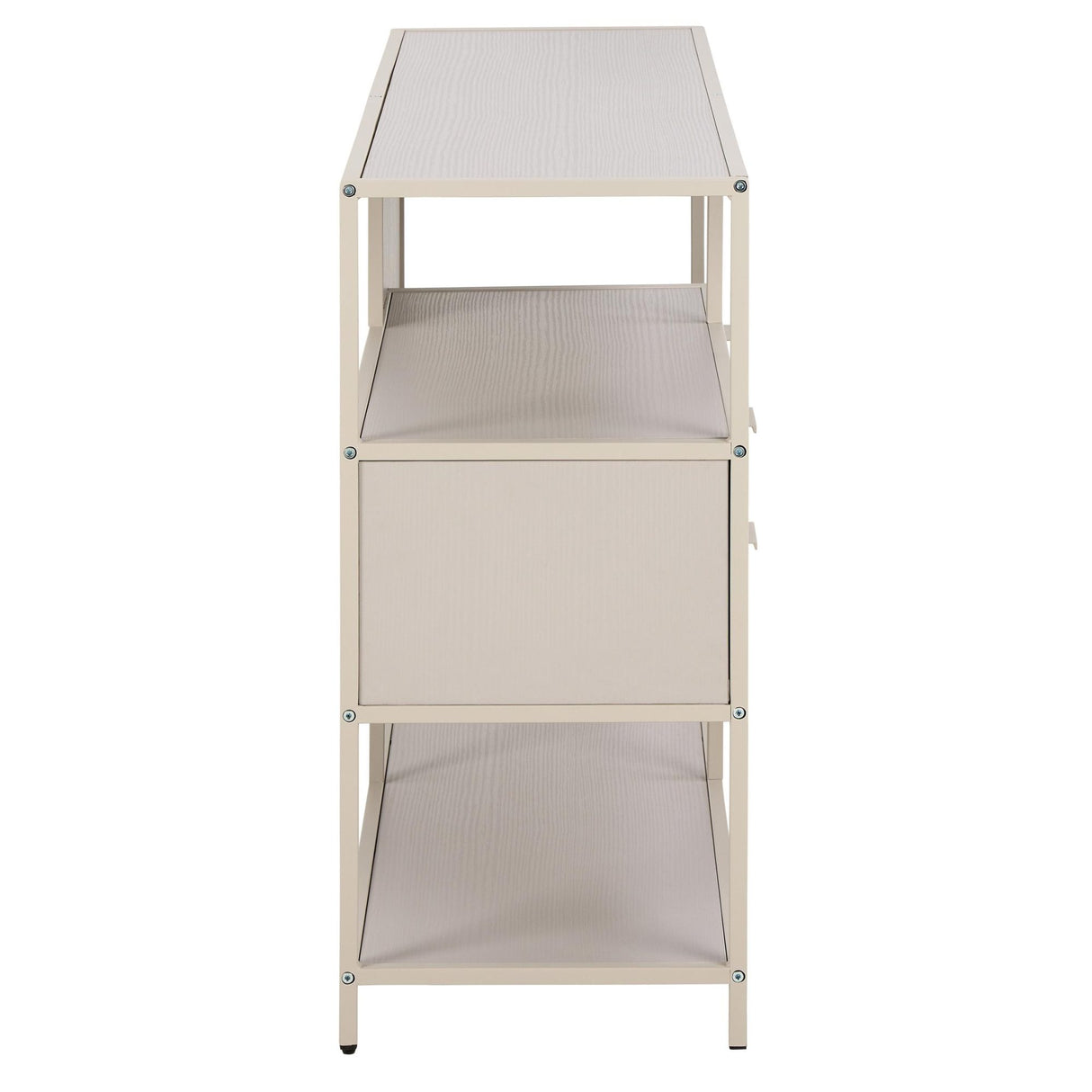 Seaford Bokhylla med 2 Lådor 78x114x35 cm Varm Grå