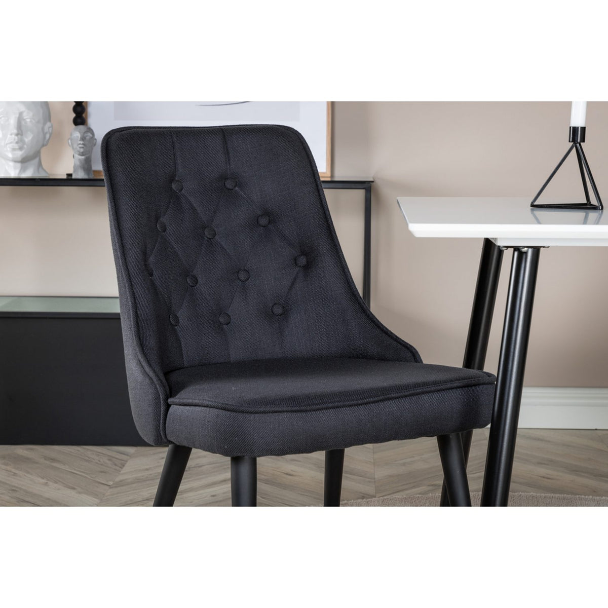 Velvet Deluxe Matstol Svart, Polyester